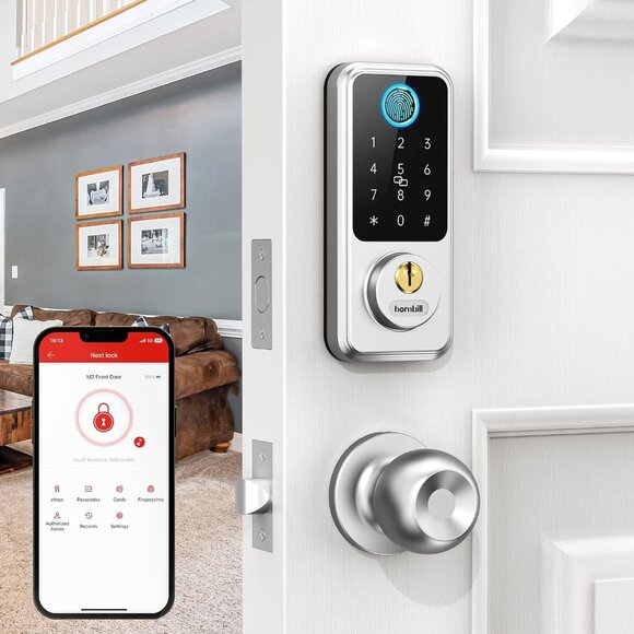 Hornbill Keyless Entry Door Lock Smart Deadbolt‎ with Handlesets - Picture 1 of 12
